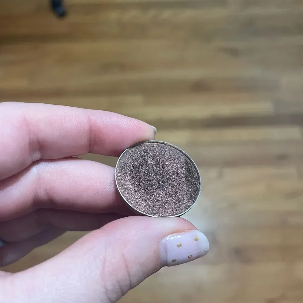 Makeup Geek Steampunk Eyeshadow cool toned dark brown shimmer discontinued